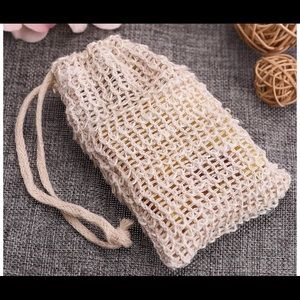 5 Soap saver exfoliating natural soap bag pouch
